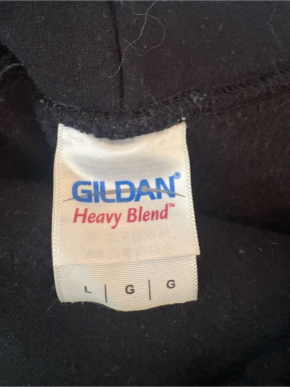 Gildan Black Hoodie with White "SAFETY ADVISOR" Print size L - Picture 7 of 8